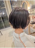 ワンホンレイヤー/ミルクティーブロンド/ダークブルー/小田原