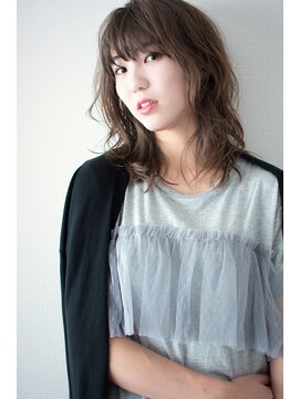 ノイン(noine) 『noine*sasaki』フォギーベージュゆる可愛セミディ