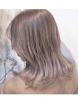 アニータバイガネイシャ(Aujua anita by ganesha) #とろみミルクティーラテ#髪質改善#長浜#ブリーチ#ダブルカラー