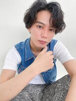 ルービック(Rubik's)&nbsp;かき上げ色気パーマ/爽やかメンズショート