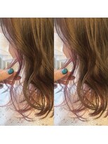ヘアアトリエコモノ(hair l'atelier KoMoNo) #ピアスカラー×ピンクバイオレット