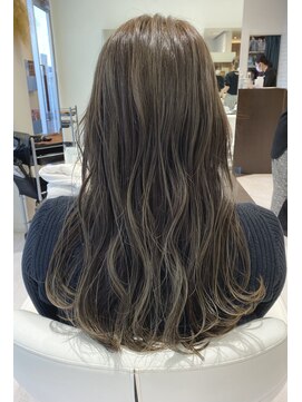 アメイジングヘアー 美沢店(AMAZING HAIR) ハイライト×オリーブベージュ
