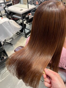 アディクト 東陽町西口(addict) うねりを抑える縮毛矯正＿ブラウン＿ロング［東陽町］