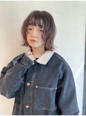ミニボブ 切りっぱなしボブ 暗髪ボブ 外ハネボブ【Riku】