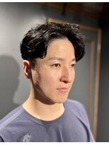 銀座ナチュラルスタイル　刈り上げ　メンズ　眉カット