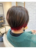 インナーカラーショートスタイル