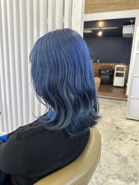 ヘアーサロン ヴィアルス 松原店(hair salon VIARS) ブルーカラー