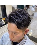 【メンズパーマ】リバースカールショート