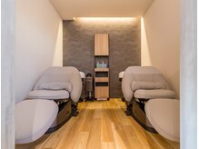 リラックスできるシャンプー空間