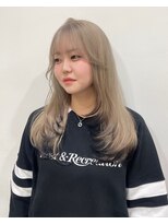 ゼスト 吉祥寺店(ZEST)&nbsp;エンドカラー/ミルクティーベージュ/レイヤーカット　桜