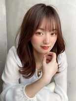 ラルユー 金山(LallYou)&nbsp;美髪ミディアムストレート/寒色系カラー/極細ハイライト