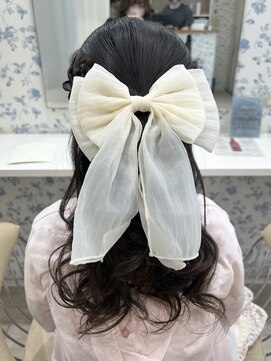 サクララ(Sakura la) ハーフアップ／結婚式／お呼ばれヘア／参列へア／二次会へア