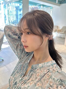 マインバイアフロートギンザ(MYNE by AFLOAT GINZA) 顔まわりカット/後れ毛/韓国ヘア/くびれヘア/レイヤーカット