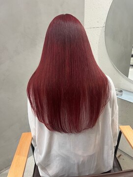 リベルテ(LIBERTE) LIBERTE銀座 大人可愛い チェリーレッド×艶髪