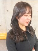 ロングレイヤー&顔周りカット　担当寺尾