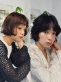 ヒュージ 表参道(huge) 顔周りに動きのあるニュアンスボブパーマ♪