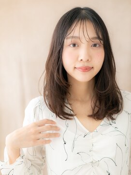 カバーヘア イヴ 戸頭店(COVER HAIR EVE) シースルーバング/レイヤーカット/ダークアッシュ/グレージュe