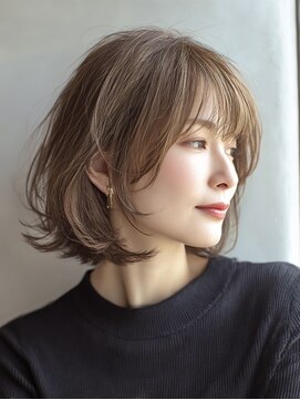 ハーツ(Heart's) 白髪ぼかし脱白髪染め似合わせショートボブ30代40代50代60代♪