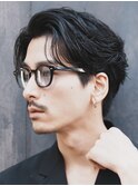 新橋メンズパーマフェザーパーマシャドウパーマセンターパート