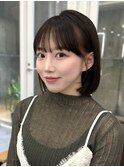 ボブ内巻きボブ切りっぱなしボブ韓国ボブ大人ボブ