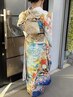 《成人式メイクあり　早朝料金＋振袖着付け＋ヘアセット＋メイク　￥23800