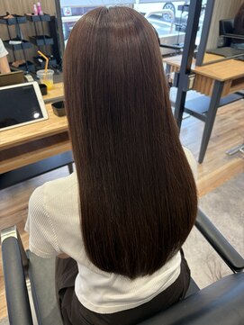 イロ バイ マグ(IRO by Mag) サラサラ縮毛矯正×ブリーチなしカラー