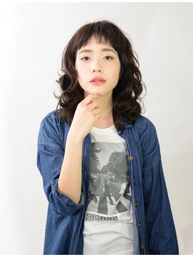 アース 盛岡南店(HAIR & MAKE EARTH) 暗髪カジュアルミディ【EARTH盛岡南店】