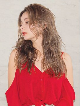 プレスドットサロン 表参道 青山(Press. Salon) ツヤ感ロングほつれウェーブ