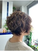 New York Dry Cutで創るくせ毛を活かすショートボブ