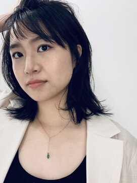 モロコ 神保町 九段下店(moloco) 伸ばしかけシアバングミデイアム髪質改善【神保町/九段下】