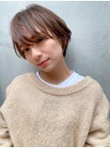 【藤原三知代】大人美人ショートココアブラウン