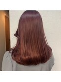 ピンクブラウン10代20代30代ピンクカラー