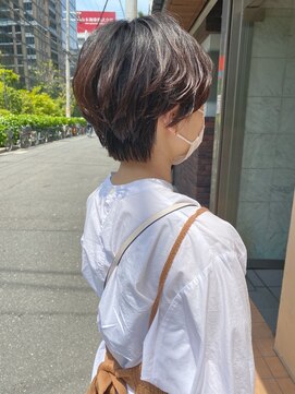 フロート 小阪店(float) 大人ショート_クールショート　ピンクグレージュ　ボブルフ