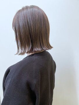 ヘアーポケット リタ(HAIR POCKET ritta) 切りっぱなしボブ × アッシュベージュ