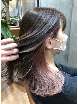 ロダット 横浜(LODAT by little) インナーカラー×ショコラピンク【LODAT横浜】