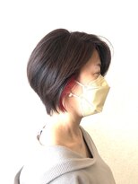 プラネットヘアー(planet hair)&nbsp;ショートヘアにイヤリングカラーでアクセントを！