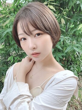 アンブル リュクス 池袋(amble luxe) グレーベージュ ニュアンスカラー ミルクティーピンク ブルー