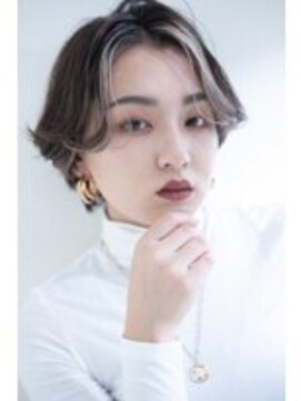 クシュ 所沢東口店(kusyu...) 切りっぱなしくびれショートマッシュルームヘア大人ショートボブ