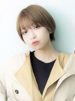 アビント バイ レシッド 武蔵小杉(abinto by rcid)&nbsp;センシュアル小顔ショートスタイル、明るめオリーブベージュ