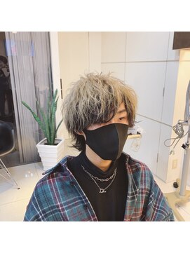 フォルテ 草薙店 【メンズ卒業カラー】ツートンマッシュウルフ