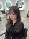 ざくざくレイヤー/韓国ヘア/透明感ベージュ【佐藤詩門】