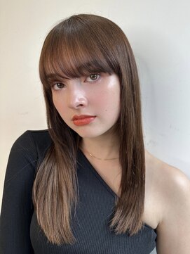  ジーナ 大阪茨木(Zina) 髪質改善＊黒髪ストレート重め前髪＊美髪【Zina 大阪茨木】