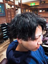 ラボーテイサミヘアーイースト(La.beaut'e ISAMI HAIR EAST) ウルフマッシュパーマハイライト〈理容室〉東浦和メンズ