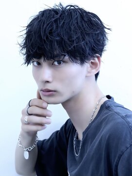 アーリー(Ali'i) ツイストスパイラルパーママッシュウルフショートレイヤーメンズ