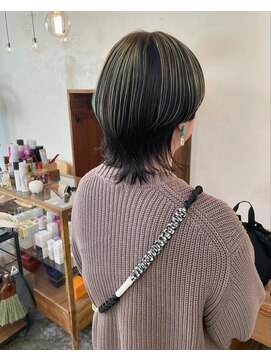 スロウ(sloe) アンブレラカラーとマッシュウルフ