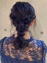 切りっぱなしボブエアリーロング美髪ピンクブラウン