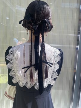 イングスジャパン(ings JAPAN) ツインテール　編み込みと三つ編みヘア