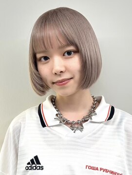 ソル ジングウマエ(SOL JINGUMAE) ミルクティーベージュレイヤーインナーカラーグレージュカラー