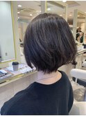 30代40代50代60代大人可愛いマッシュショートボブ　ウルフカット