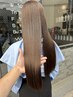 【ストレートヘアNO.2】カット＋ココナッツ縮毛矯正＋艶髪TR ￥19,500